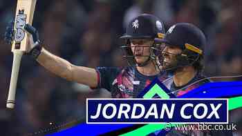 T20 Blast final: Watch best shots of Jordan Cox's 58 not out for Kent Spitfires v Somerset