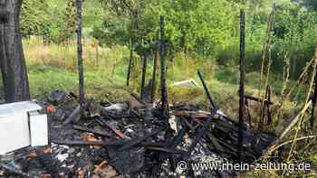 Brand eines Gartenhäuschens - Kreis Cochem-Zell - Rhein-Zeitung