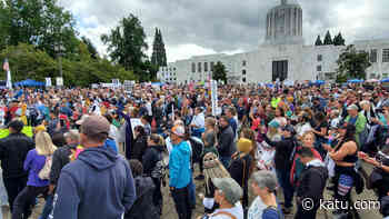 Roughly 1,000 people gather in Salem for 'Medical Freedom' rally - KATU