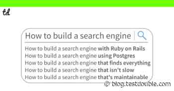 How to build a search engine with Ruby on Rails