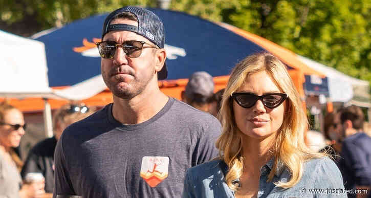 Kate Upton & Husband Justin Verlander Pick Up Coffee During Morning Outing in Aspen
