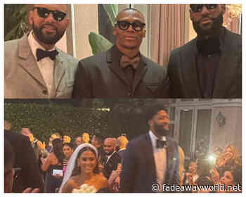 LeBron James, Russell Westbrook, And Jared Dudley Suit Up At Anthony Davis' Wedding - Fadeaway World