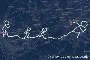 Runners embark on 250km journey to create world record GPS artwork - Dudley News