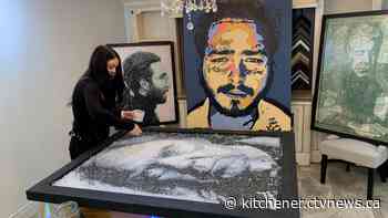 Baden artist donates sparkly masterpieces to help fight heart disease - CTV News Kitchener