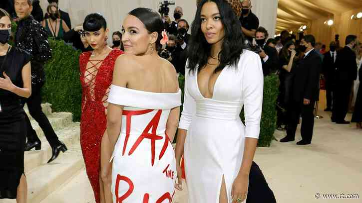 Surplus value: AOC’s ‘Tax the Rich’ dress designer reportedly runs ‘sweatshop’ of unpaid interns, owes thousands in taxes
