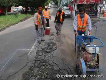 Trabaja Gobierno del Estado en bacheo en avenida Teopanzolco en Cuernavaca - Radio Formula CD. Juaréz