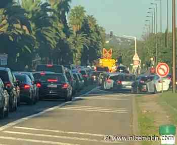 Un accident provoque 3km de bouchons à l'entrée ouest de la Promenade des Anglais