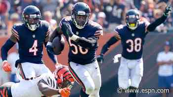 Bears' Roquan Smith picks off Joe Burrow, returns for TD