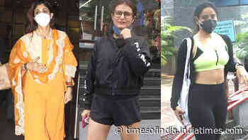 #CelebritiyEvenings: From Fatima Sana Shaikh to Neha Sharma, Bollywood celebs spotted in Mumbai - Times of India
