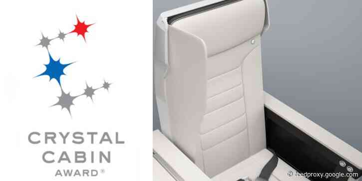 An innovative new airline seat just won an industry award - take a look at the design that could be the future of air travel