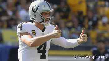Derek Carr overcomes ankle scare to continue Raiders' historic early-season groove