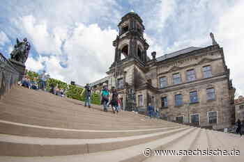 Dresden: Dresdner Gerichtsgebäude mit Farbe beschmiert - Sächsische.de
