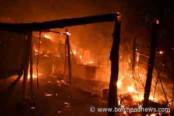 Fire breaks out at Greek migrant camp and forces evacuation - Barrhead News