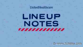 LINEUP NOTES, pres. by UnitedHealthcare: FC Dallas vs. Houston Dynamo FC | 9.18.21 - FC Dallas