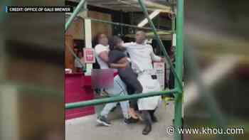 Houston suspect claims innocence in brawl reportedly over COVID vaccine cards at New York City restaurant - KHOU.com