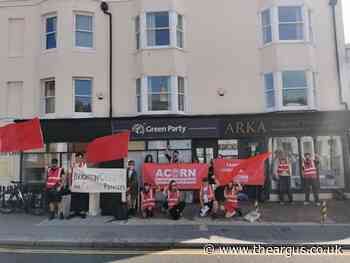 Green Party responded after protest outside its Brighton office
