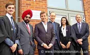 When Ben Shephard opened Risham Sarao Sixth Form Centre in Chigwell