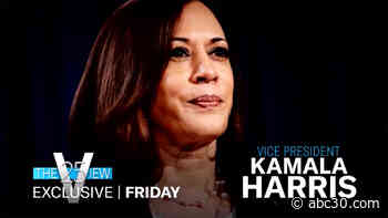 Vice President Kamala Harris to face panelists on 'The View' Friday