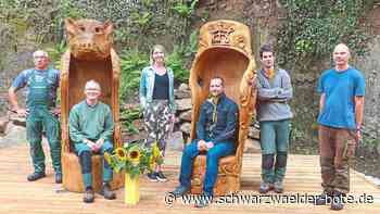 "Thronsessel" in Bad Wildbad: Ein Ruheplatz unter Krone und Wildsau