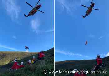 Multi-agency rescue mission for walker who fell over 100 feet in Ribble Valley