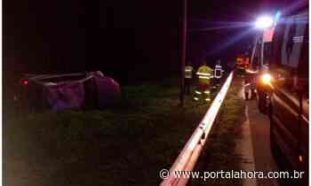 ACIDENTE: Em Imbituba, homem é hospitalizado após capotar carro na BR-101 e ficar preso às ferragens - Portal AHora