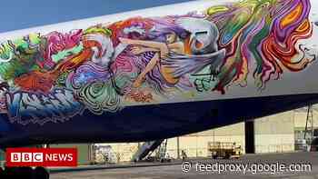 Idled By The Pandemic, An Airplane Becomes A Canvas