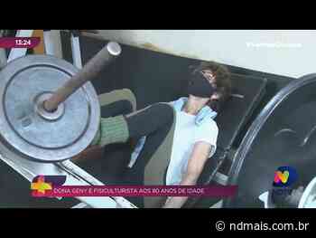 Aos 80 anos, moradora de Imbituba vence concurso de fisiculturismo - ND Mais