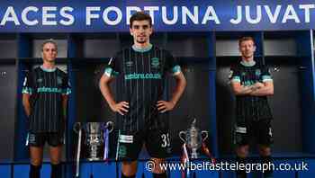 In pics: Linfield release new dark-themed away kit ahead of first appearance