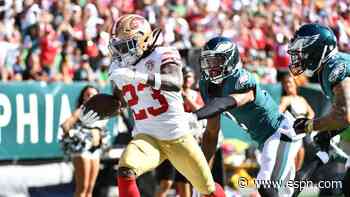 49ers rule RB Hasty out; Mitchell, Sermon TBD