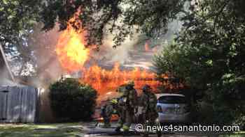 Cat dies following garage fire in North Austin home, four people displaced - WOAI
