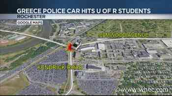 Greece Police car hits U of R students