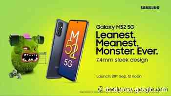 Samsung Galaxy M52 5G launching 28th September