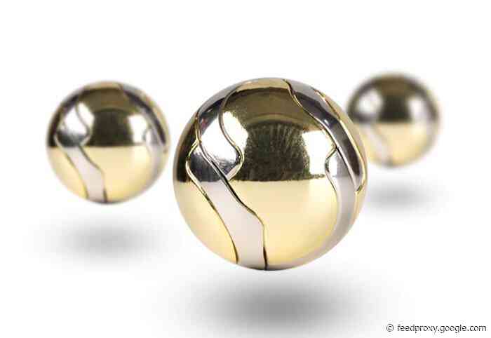 Quzmolv a unique metal mechanical puzzle ball with secret internal compartment