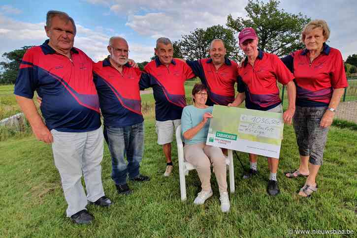Bocholter Petanque schenkt mooie cheque aan MS Liga Vlaanderen