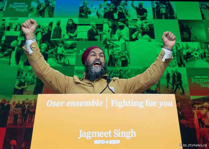 NDP Leader Jagmeet Singh wins Burnaby South riding in B.C. for 3rd time