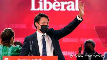 Trudeau vows to 'get back to work,' as Liberals win election but fall short of majority