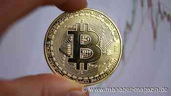 Kryptowährung Bitcoin mit Kursrutsch: Cyberdevise nur noch knapp über 40.000 US-Dollar