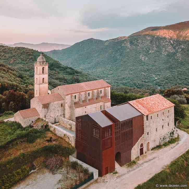 Amelia Tavella Architectes adds perforated copper extension to a Corsican convent
