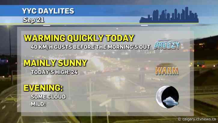 Summer ends on a summer note in Calgary, fall begins on a fall note!