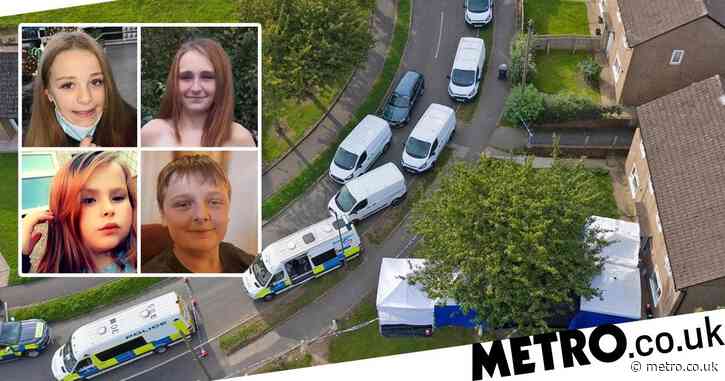 Suspect in ‘murders of mum and kids on sleepover’ in hospital with stab wounds