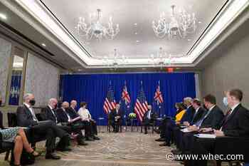 The Latest: Biden, Morrison meet days after new sub deal