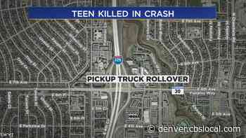 Police Suspect Speeding After Teenagers Ejected From Truck In Aurora; One Killed - CBS Denver
