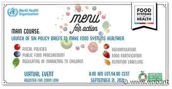 Menu for Action: Food Systems Delivering Better Health - World Health Organization