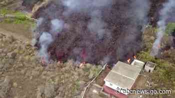 WATCH:  Drone footage captures destruction from La Palma volcano