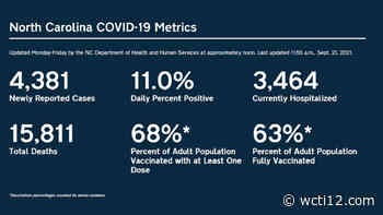 Coronavirus cases, percentage of positive tests increase; Gov. to speak Tuesday afternoon - WCTI12.com