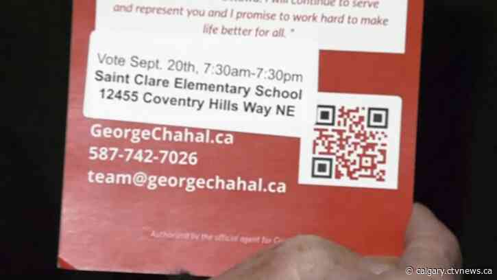 Northeast Calgary resident 'frustrated' Chahal removed campaign literature with incorrect polling station address from his property