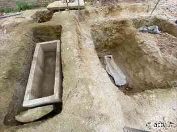 L'IMAGE. Deux nouveaux sarcophages découverts à Arras ! - actu.fr