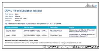 Alberta registry offices now providing vaccination proof cards - My Lloydminster Now