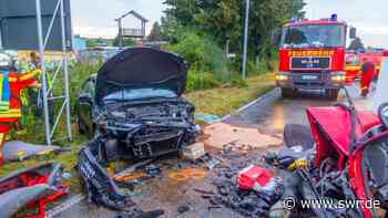 Kollision im Gegenverkehr - 44-jähriger Autofahrer stirbt bei Bruchsal - SWR