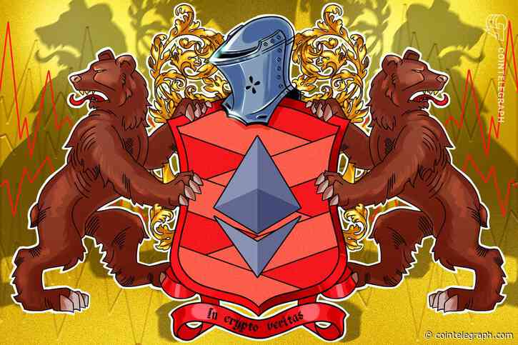 Ethereum 'head & shoulders' chart pattern puts ETH price at risk of dropping to $2K - Cointelegraph